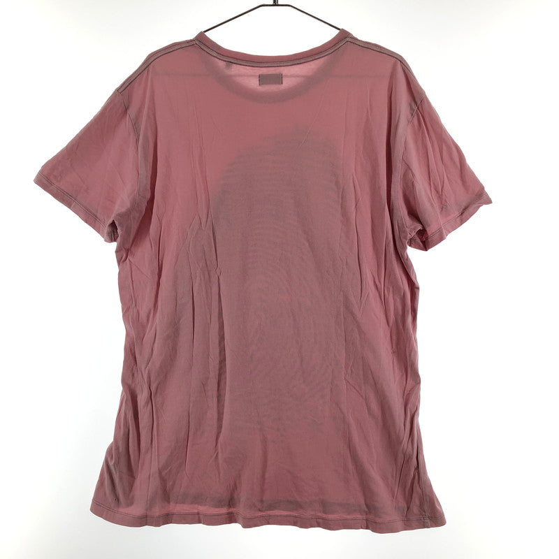 【中古品】【メンズ】 DIESEL ディーゼル 指紋プリント Tシャツ　 147-260618-sm-01-otoh サイズ：XXL カラー：ピンク 万代Net店