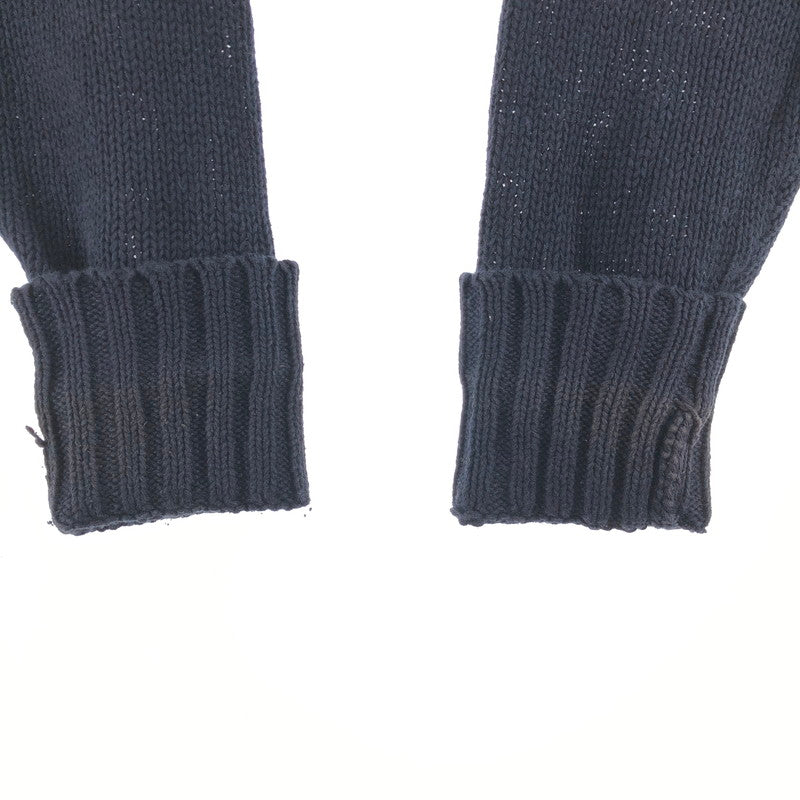 【中古品】【メンズ】 POLO RALPH LAUREN コットン リネン ニット ベアセーター 147-260619-sm-09-otoh サイズ：L カラー：ネイビー 万代Net店