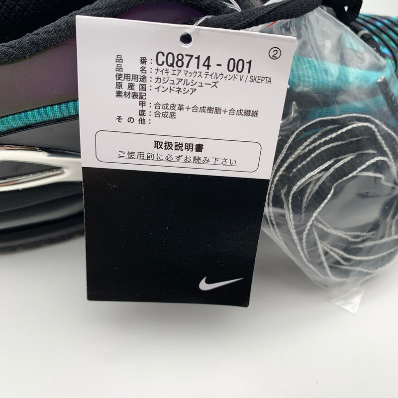 【中古美品】【メンズ】 NIKE×SKEPTA ナイキ スケプタ CQ8714-001 AIR MAX TAILWIND 5"CHROME BLUE" スニーカー 靴 160-260613-st-01-otoh カラー：ブラック/クローム 万代Net店