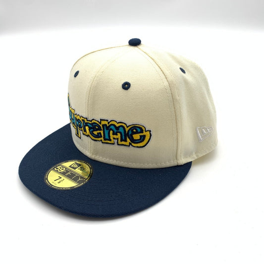 【中古美品】【メンズ】 SUPREME シュプリーム 2126B210015 21SS ×NEW ERA ニューエラ Gonz Logo Cap キャップ 帽子 185-260617-st-05-otoh カラー：ナチュラル/ネイビー 万代Net店