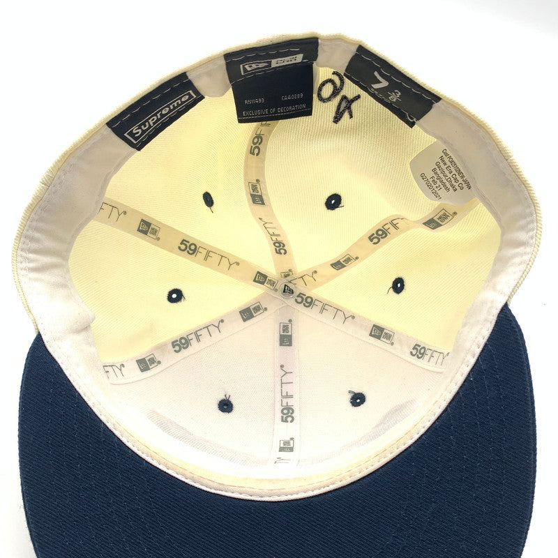 【中古美品】【メンズ】 SUPREME シュプリーム 2126B210015 21SS ×NEW ERA ニューエラ Gonz Logo Cap キャップ 帽子 185-260617-st-05-otoh カラー：ナチュラル/ネイビー 万代Net店