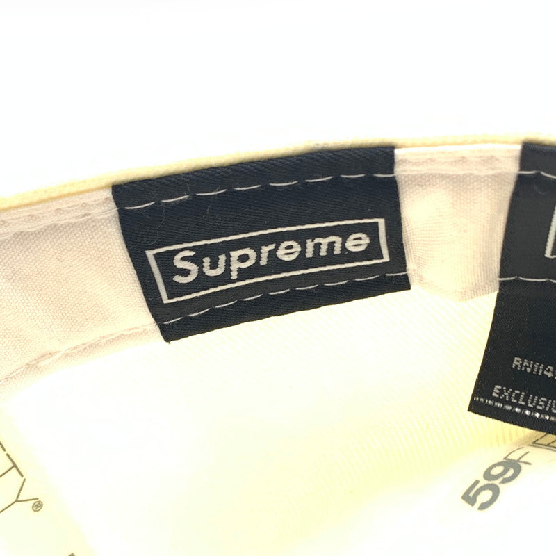【中古美品】【メンズ】 SUPREME シュプリーム 2126B210015 21SS ×NEW ERA ニューエラ Gonz Logo Cap キャップ 帽子 185-260617-st-05-otoh カラー：ナチュラル/ネイビー 万代Net店