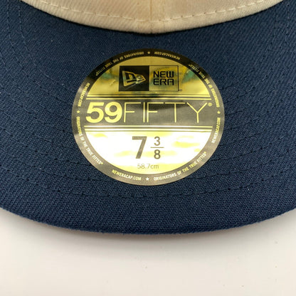 【中古美品】【メンズ】 SUPREME シュプリーム 2126B210015 21SS ×NEW ERA ニューエラ Gonz Logo Cap キャップ 帽子 185-260617-st-05-otoh カラー：ナチュラル/ネイビー 万代Net店
