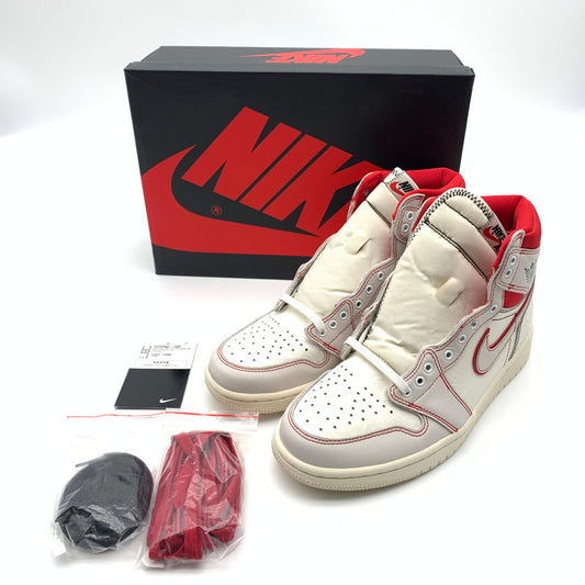 【中古美品】【メンズ】 NIKE ナイキ 555088-160 AIR JORDAN 1 RETRO HIGH OG "SAIL UNIVERSITY RED" スニーカー 靴 160-260623-st-01-otoh カラー：セイル/ブラック-ファントム-ユニバーシティ レッド 万代Net店