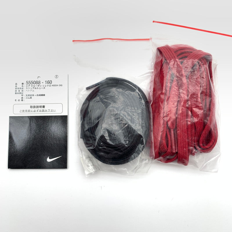 【中古美品】【メンズ】 NIKE ナイキ 555088-160 AIR JORDAN 1 RETRO HIGH OG "SAIL UNIVERSITY RED" スニーカー 靴 160-260623-st-01-otoh カラー：セイル/ブラック-ファントム-ユニバーシティ レッド 万代Net店