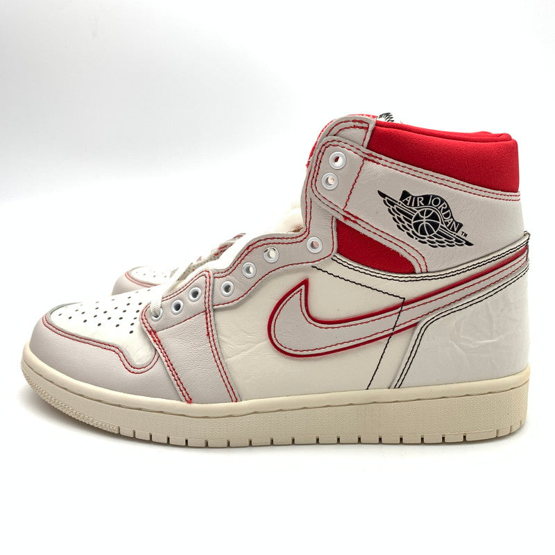 【中古美品】【メンズ】 NIKE ナイキ 555088-160 AIR JORDAN 1 RETRO HIGH OG "SAIL UNIVERSITY RED" スニーカー 靴 160-260623-st-01-otoh カラー：セイル/ブラック-ファントム-ユニバーシティ レッド 万代Net店