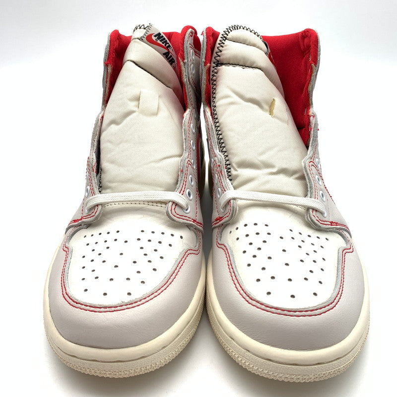 【中古美品】【メンズ】 NIKE ナイキ 555088-160 AIR JORDAN 1 RETRO HIGH OG "SAIL UNIVERSITY RED" スニーカー 靴 160-260623-st-01-otoh カラー：セイル/ブラック-ファントム-ユニバーシティ レッド 万代Net店