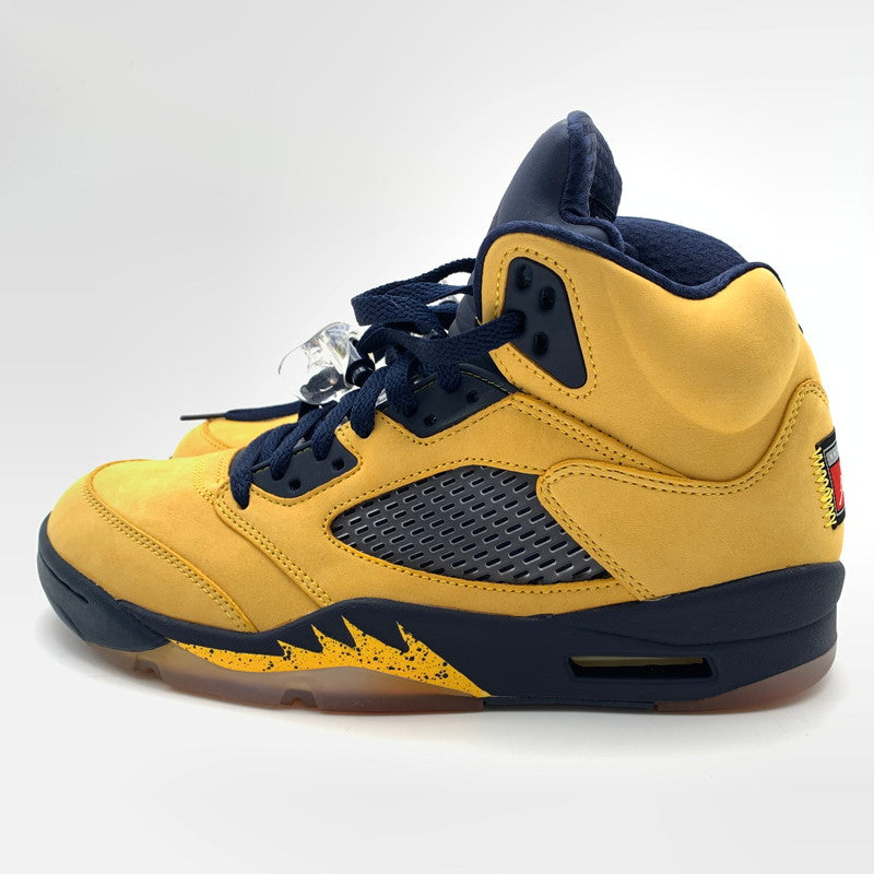 【中古美品】【メンズ】 NIKE ナイキ CQ9541-704 AIR JORDAN 5 "MICHIGAN" スニーカー 靴 160-260626-st-01-otoh カラー：アマリロ / カレッジネイビー 万代Net店