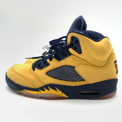 【中古美品】【メンズ】 NIKE ナイキ CQ9541-704 AIR JORDAN 5 "MICHIGAN" スニーカー 靴 160-260626-st-01-otoh カラー：アマリロ / カレッジネイビー 万代Net店