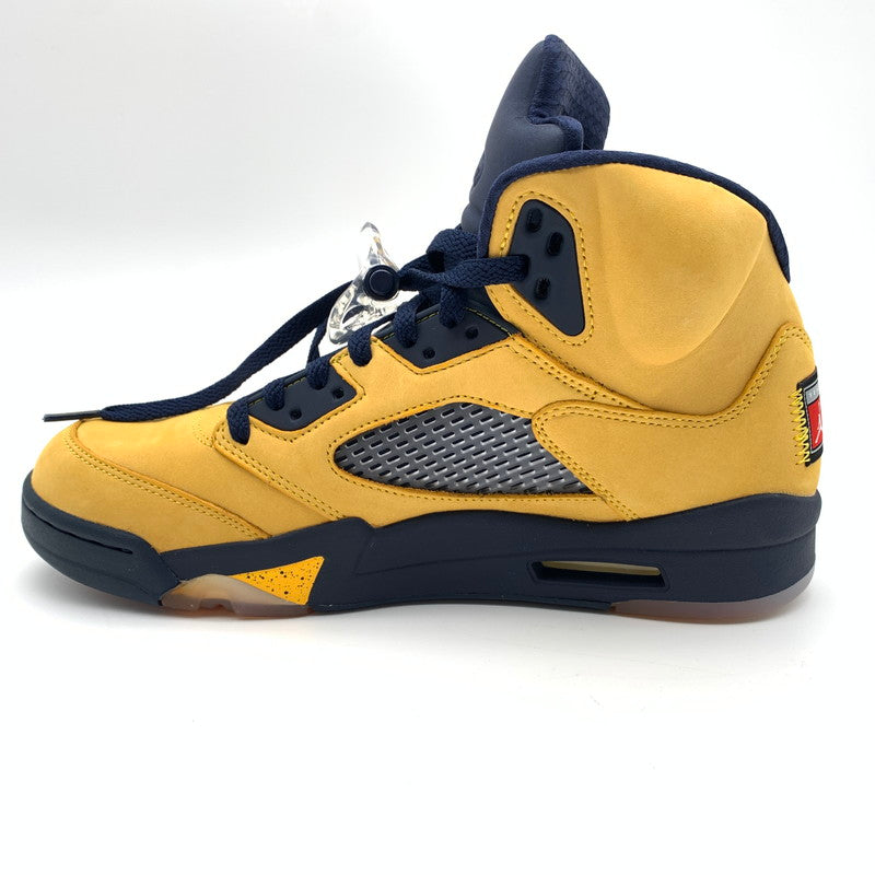 【中古美品】【メンズ】 NIKE ナイキ CQ9541-704 AIR JORDAN 5 "MICHIGAN" スニーカー 靴 160-260626-st-01-otoh カラー：アマリロ / カレッジネイビー 万代Net店