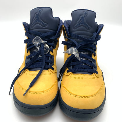 【中古美品】【メンズ】 NIKE ナイキ CQ9541-704 AIR JORDAN 5 "MICHIGAN" スニーカー 靴 160-260626-st-01-otoh カラー：アマリロ / カレッジネイビー 万代Net店