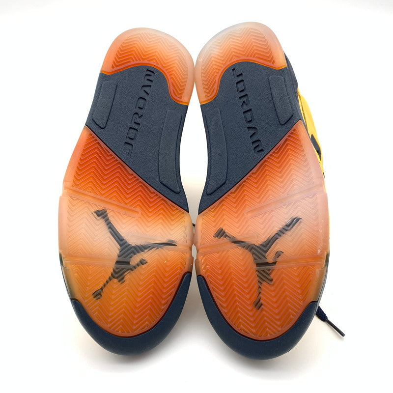 【中古美品】【メンズ】 NIKE ナイキ CQ9541-704 AIR JORDAN 5 "MICHIGAN" スニーカー 靴 160-260626-st-01-otoh カラー：アマリロ / カレッジネイビー 万代Net店