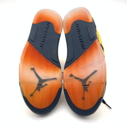 【中古美品】【メンズ】 NIKE ナイキ CQ9541-704 AIR JORDAN 5 "MICHIGAN" スニーカー 靴 160-260626-st-01-otoh カラー：アマリロ / カレッジネイビー 万代Net店