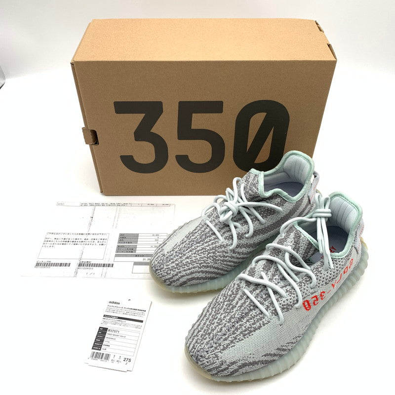 【中古美品】【メンズ】 ADIDAS アディダス B37571 YEEZY BOOST 350 V2 "BLUE TINT" スニーカー 靴 161-260623-st-02-otoh カラー：ブルーティント/グレー スリー/ハイレゾリューション レッド 万代Net店