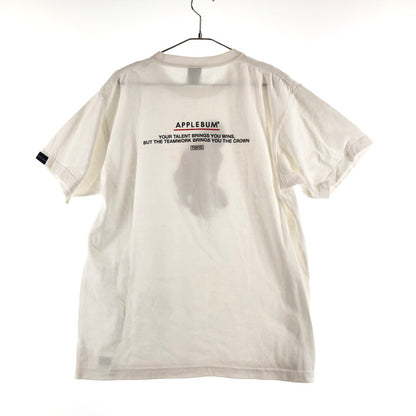 【中古品】【メンズ】 APPLEBUM Barcelona '92 Boy T-shirt アップルバム バスケ少年プリント TEE 147-260630-sm-01-otoh サイズ：L カラー：ホワイト 万代Net店