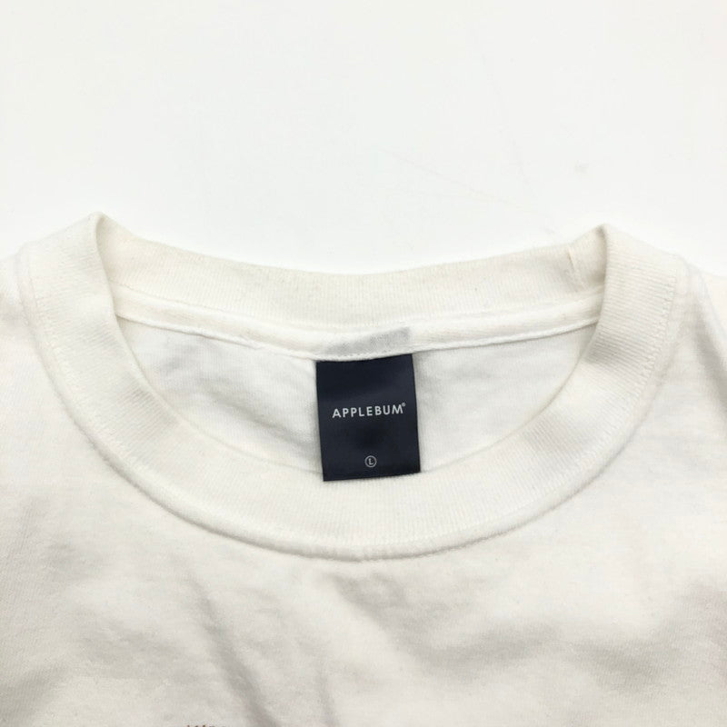 【中古品】【メンズ】 APPLEBUM Barcelona '92 Boy T-shirt アップルバム バスケ少年プリント TEE 147-260630-sm-01-otoh サイズ：L カラー：ホワイト 万代Net店