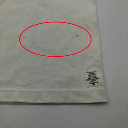 【中古品】【メンズ】 APPLEBUM Barcelona '92 Boy T-shirt アップルバム バスケ少年プリント TEE 147-260630-sm-01-otoh サイズ：L カラー：ホワイト 万代Net店