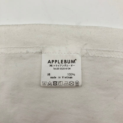 【中古品】【メンズ】 APPLEBUM Barcelona '92 Boy T-shirt アップルバム バスケ少年プリント TEE 147-260630-sm-01-otoh サイズ：L カラー：ホワイト 万代Net店