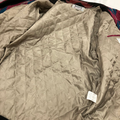 【中古品】【メンズ】 HOUSTON 51341 ヒューストン ネイティブ柄 メルトン カーコート 147-260701-sm-06-otoh サイズ：XL カラー：ブラック 万代Net店