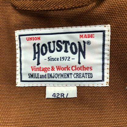 【中古品】【メンズ】 HOUSTON 51402 DUCK ZIP WORK JACKET ヒューストン 147-260701-sm-07-otoh サイズ：XL カラー：ブラウン 万代Net店