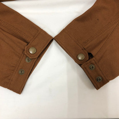 【中古品】【メンズ】 HOUSTON 51402 DUCK ZIP WORK JACKET ヒューストン 147-260701-sm-07-otoh サイズ：XL カラー：ブラウン 万代Net店