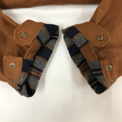 【中古品】【メンズ】 HOUSTON 51402 DUCK ZIP WORK JACKET ヒューストン 147-260701-sm-07-otoh サイズ：XL カラー：ブラウン 万代Net店