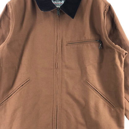 【中古品】【メンズ】 HOUSTON 51402 DUCK ZIP WORK JACKET ヒューストン 147-260701-sm-07-otoh サイズ：XL カラー：ブラウン 万代Net店