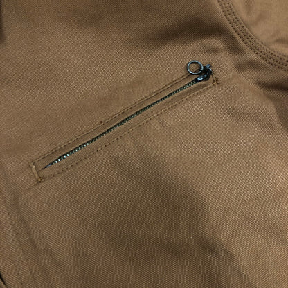 【中古品】【メンズ】 HOUSTON 51402 DUCK ZIP WORK JACKET ヒューストン 147-260701-sm-07-otoh サイズ：XL カラー：ブラウン 万代Net店