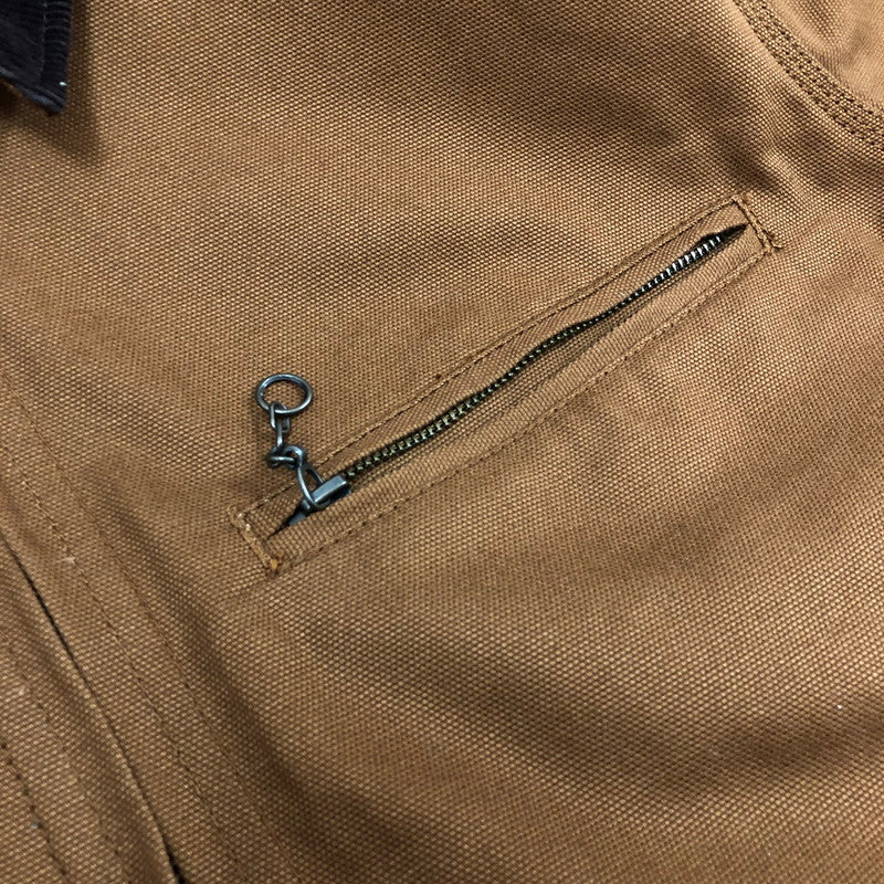 【中古品】【メンズ】 HOUSTON 51402 DUCK ZIP WORK JACKET ヒューストン 147-260701-sm-07-otoh サイズ：XL カラー：ブラウン 万代Net店