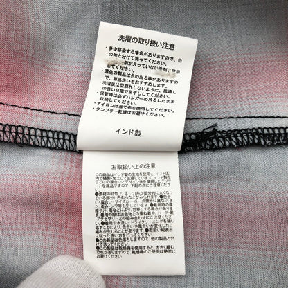 【中古品】【メンズ】 HOUSTON 41188 ヒューストン オンブレチェック オープンカラー 長袖シャツ 147-260703-sm-01-otoh カラー：グレー レッド 万代Net店