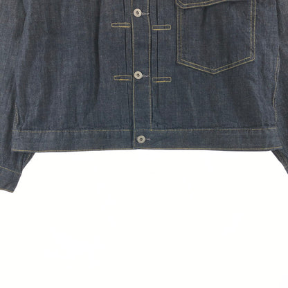 【中古品】【メンズ】 HOUSTON ヒューストン 51498 US COTTON DENIM SHIRT JACKET 147-260822-sm-07-otoh カラー：インディゴ ワンウォッシュ 万代Net店