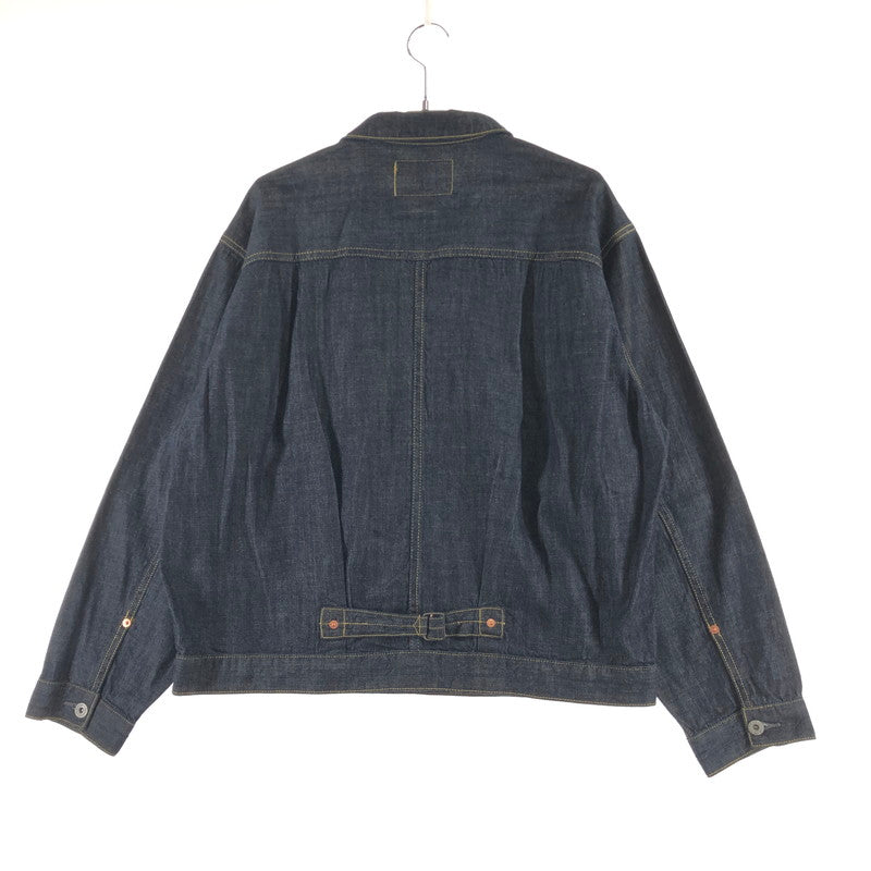 【中古品】【メンズ】 HOUSTON ヒューストン 51498 US COTTON DENIM SHIRT JACKET 147-260822-sm-07-otoh カラー：インディゴ ワンウォッシュ 万代Net店