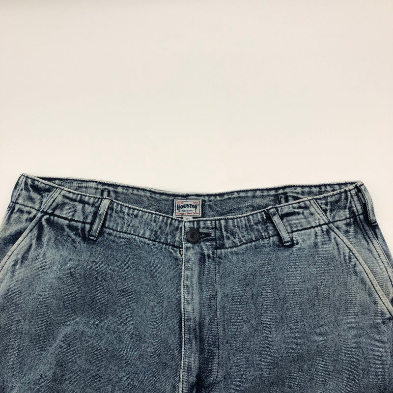 【中古品】【メンズ】 HOUSTON 10124 DENIM BDU PANTS ヒューストン ケミカルウォッシュ ヴィンテージウォッシュ デニムカーゴパンツ 158-260702-sm-05-otoh サイズ：XL カラー：ブリーチ 万代Net店