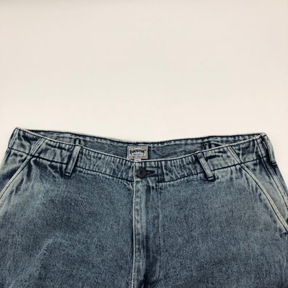 【中古品】【メンズ】 HOUSTON 10124 DENIM BDU PANTS ヒューストン ケミカルウォッシュ ヴィンテージウォッシュ デニムカーゴパンツ 158-260702-sm-05-otoh サイズ：XL カラー：ブリーチ 万代Net店
