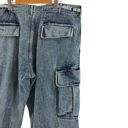 【中古品】【メンズ】 HOUSTON 10124 DENIM BDU PANTS ヒューストン ケミカルウォッシュ ヴィンテージウォッシュ デニムカーゴパンツ 158-260702-sm-05-otoh サイズ：XL カラー：ブリーチ 万代Net店