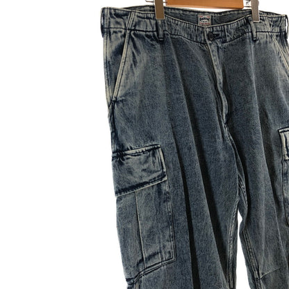 【中古品】【メンズ】 HOUSTON 10124 DENIM BDU PANTS ヒューストン ケミカルウォッシュ ヴィンテージウォッシュ デニムカーゴパンツ 158-260702-sm-05-otoh サイズ：XL カラー：ブリーチ 万代Net店