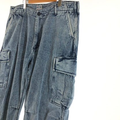 【中古品】【メンズ】 HOUSTON 10124 DENIM BDU PANTS ヒューストン ケミカルウォッシュ ヴィンテージウォッシュ デニムカーゴパンツ 158-260702-sm-05-otoh サイズ：XL カラー：ブリーチ 万代Net店