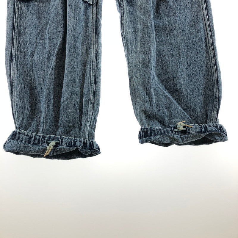 【中古品】【メンズ】 HOUSTON 10124 DENIM BDU PANTS ヒューストン ケミカルウォッシュ ヴィンテージウォッシュ デニムカーゴパンツ 158-260702-sm-05-otoh サイズ：XL カラー：ブリーチ 万代Net店
