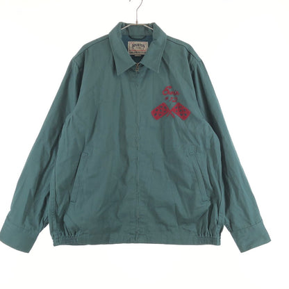 【中古品】【メンズ】 HOUSTON 51475 ”METROPOLITAN” EMB HARRINGTON JACKET ヒューストン 刺繍ハリントンジャケット 147-260701-sm-05-otoh サイズ：XL カラー：グリーン 万代Net店