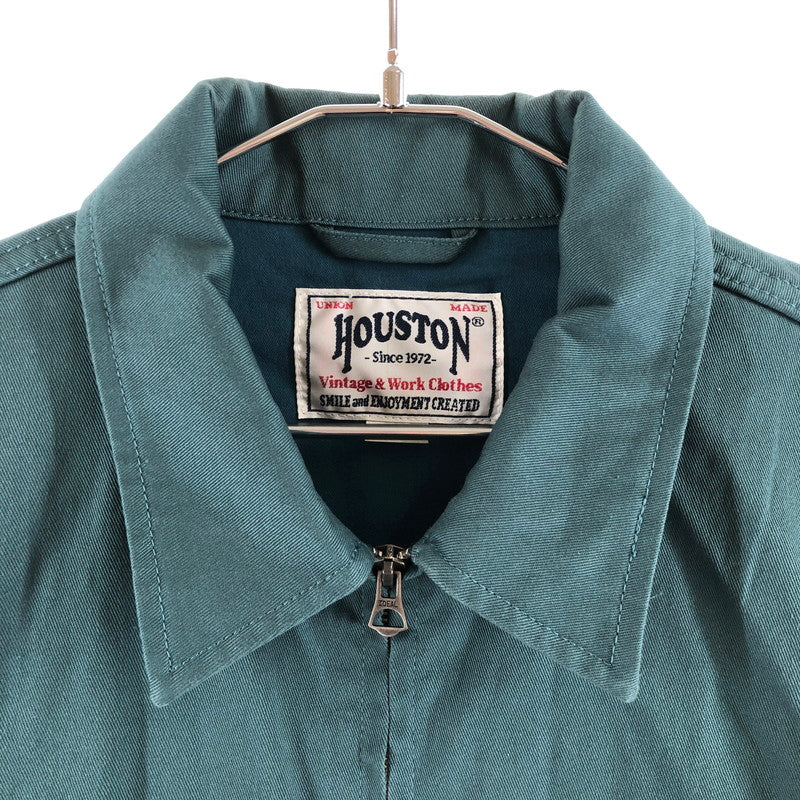 【中古品】【メンズ】 HOUSTON 51475 ”METROPOLITAN” EMB HARRINGTON JACKET ヒューストン 刺繍ハリントンジャケット 147-260701-sm-05-otoh サイズ：XL カラー：グリーン 万代Net店