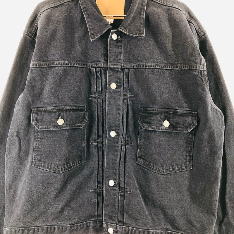 【中古品】【メンズ】 HOUSTON ヒューストン ブラックデニムジャケット 51490 CONE DENIM TYPE2 DENIM JACKET 147-260822-sm-09-otoh カラー：ブラック 万代Net店