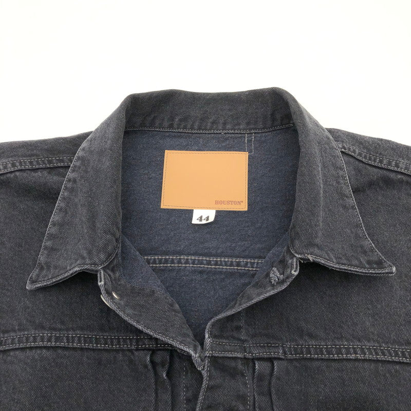【中古品】【メンズ】 HOUSTON ヒューストン ブラックデニムジャケット 51490 CONE DENIM TYPE2 DENIM JACKET 147-260822-sm-09-otoh カラー：ブラック 万代Net店