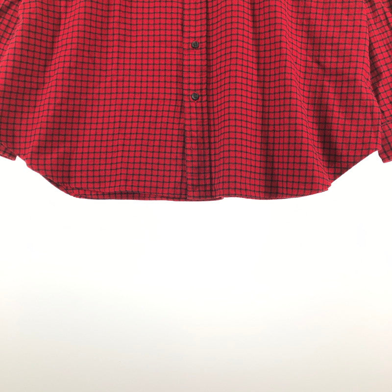 【中古品】【メンズ】 RALPHLAUREN ポロ ラルフローレン 長袖フランネルボタンダウンシャツ 長袖シャツ 147-260703-sm-05-otoh カラー：レッド ブラック 万代Net店