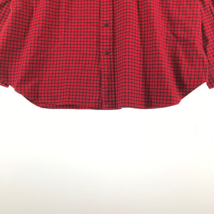 【中古品】【メンズ】 RALPHLAUREN ポロ ラルフローレン 長袖フランネルボタンダウンシャツ 長袖シャツ 147-260703-sm-05-otoh カラー：レッド ブラック 万代Net店
