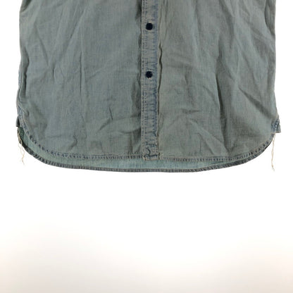 【中古品】【メンズ】 HOUSTON 41092 CHAMBRAY SHIRT ヒューストン USAコットン シャンブレー 長袖ワークシャツ 147-260703-sm-03-otoh カラー：ヴィンテージウォッシュ 万代Net店