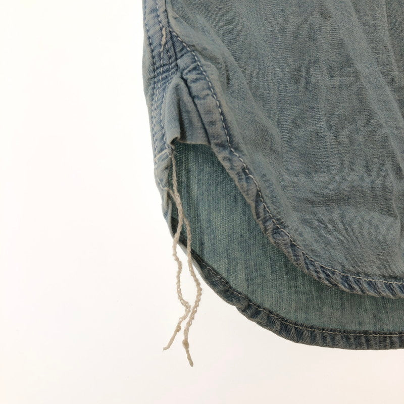 【中古品】【メンズ】 HOUSTON 41092 CHAMBRAY SHIRT ヒューストン USAコットン シャンブレー 長袖ワークシャツ 147-260703-sm-03-otoh カラー：ヴィンテージウォッシュ 万代Net店