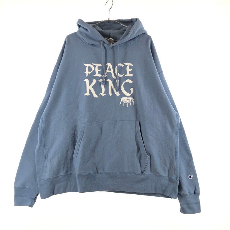 【中古品】【メンズ】 Champion REVERSE WEAVE リバースウィーブ プルオーバーパーカー パーカー 147-260822-sm-10-otoh カラー：サックスブルー 万代Net店