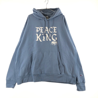【中古品】【メンズ】 Champion REVERSE WEAVE リバースウィーブ プルオーバーパーカー パーカー 147-260822-sm-10-otoh カラー：サックスブルー 万代Net店