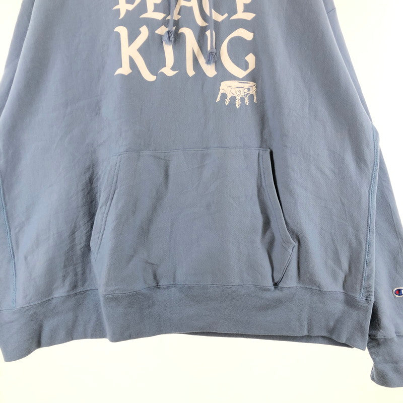 【中古品】【メンズ】 Champion REVERSE WEAVE リバースウィーブ プルオーバーパーカー パーカー 147-260822-sm-10-otoh カラー：サックスブルー 万代Net店