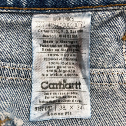 【中古品】【メンズ】 CARHARTT カーハート ルーズフィット デニムパンツ 158-260702-sm-07-otoh カラー：ダークストーン 万代Net店